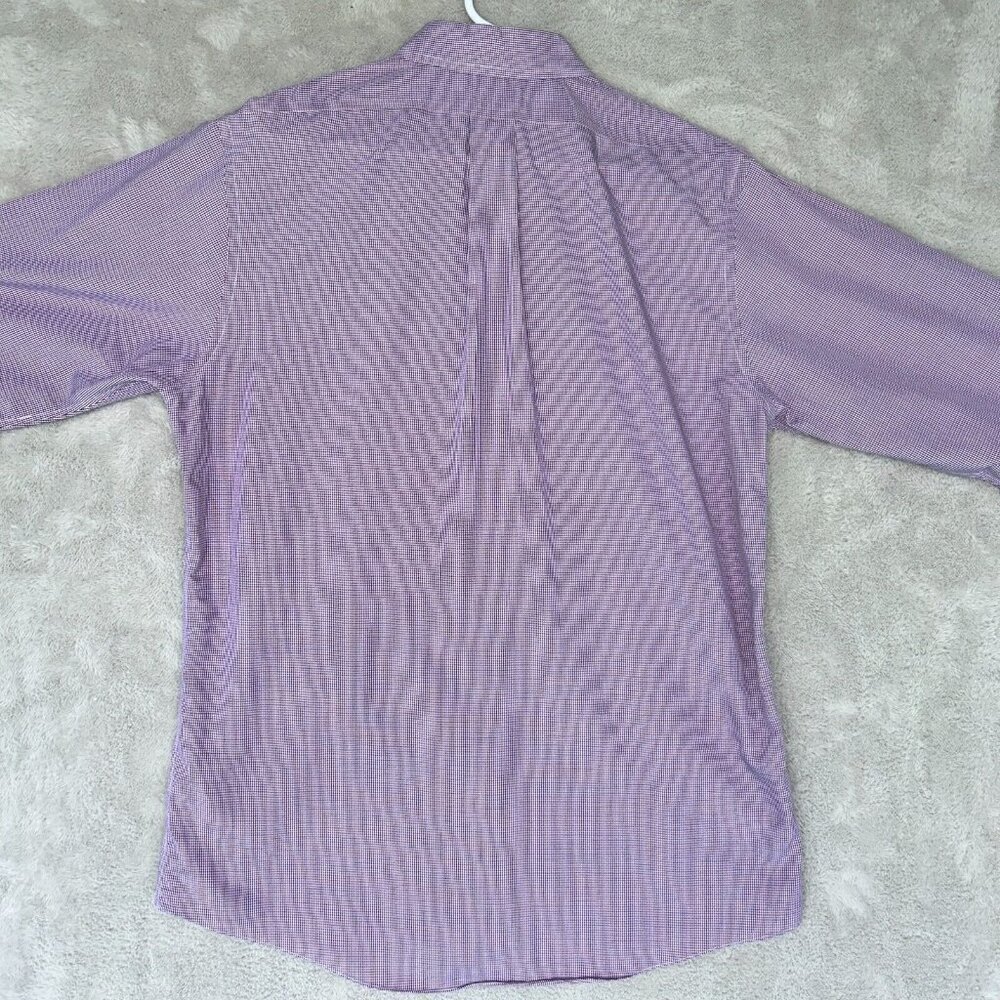 Brooks Brothers Regent Long Sleeve Button Up Dress Shirt Mens 16/34 Red White - Picture 7 of 9